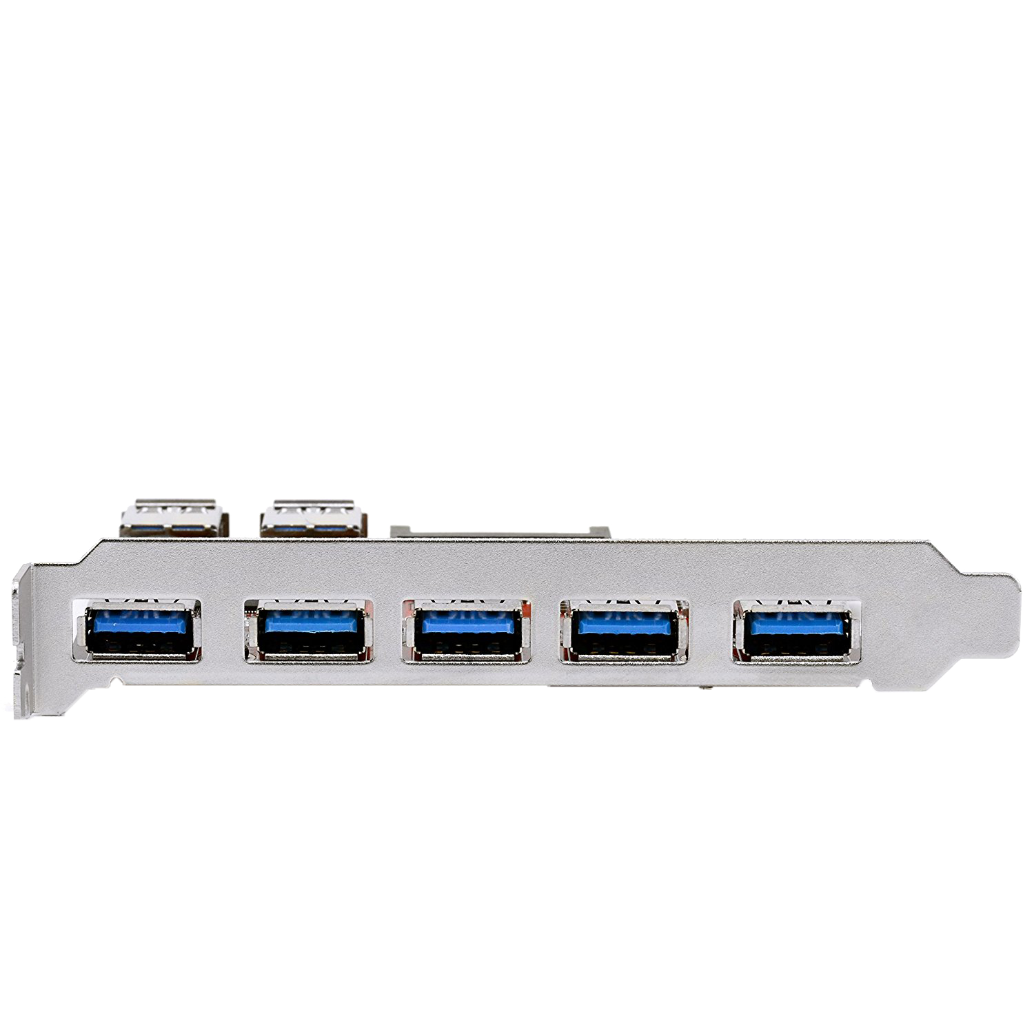 CSL – USB 3.0 Carte contrôleur PCI Express (Super Speed) | (PCIe) carte interface USB 3.0 | 5 x ports externes / 2 x cports interne | HUB USB interne | compatible Windows 10