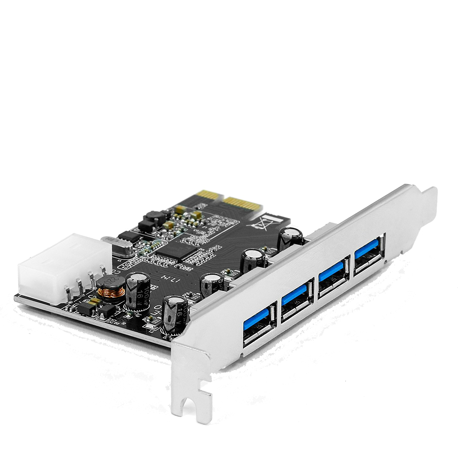CSL – USB 3.0 Carte contrôleur PCI Express 4 ports (Super Speed) | carte interface USB 3.0 | nouveau modèle / nouveau pilote | HUB USB interne | compatible Windows 10