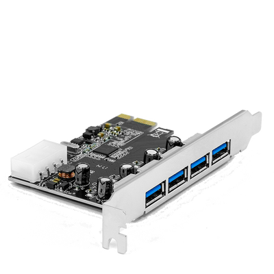 CSL – USB 3.0 Carte contrôleur PCI Express 4 ports (Super Speed) | carte interface USB 3.0 | nouveau modèle / nouveau pilote | HUB USB interne | compatible Windows 10